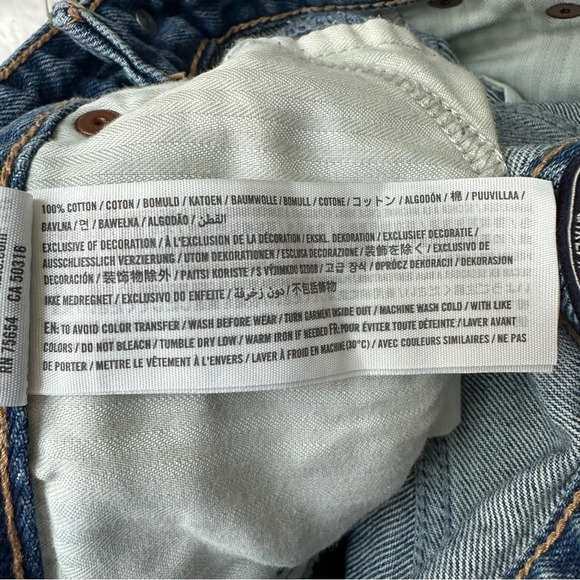 Abercrombie & Fitch Annie High Rise Girlfriend Jean 28 Distressed Loose Barrel - Picture 11 of 11